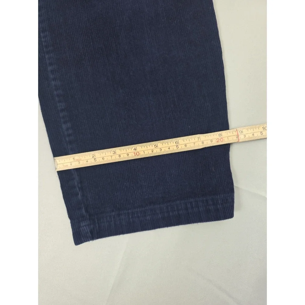 Vintage Y2K Corduroy Pants By Northern Reflections Womens 12 Blue Cotton Stretch